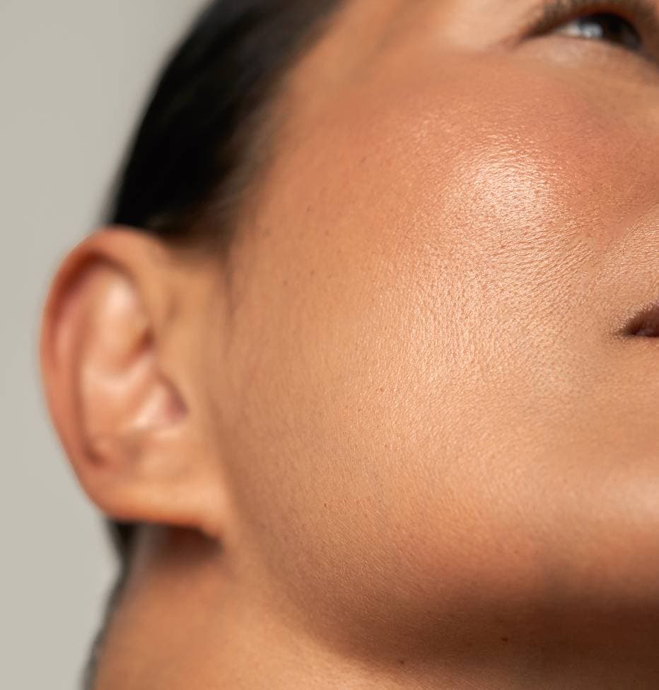 Close-up of skin care